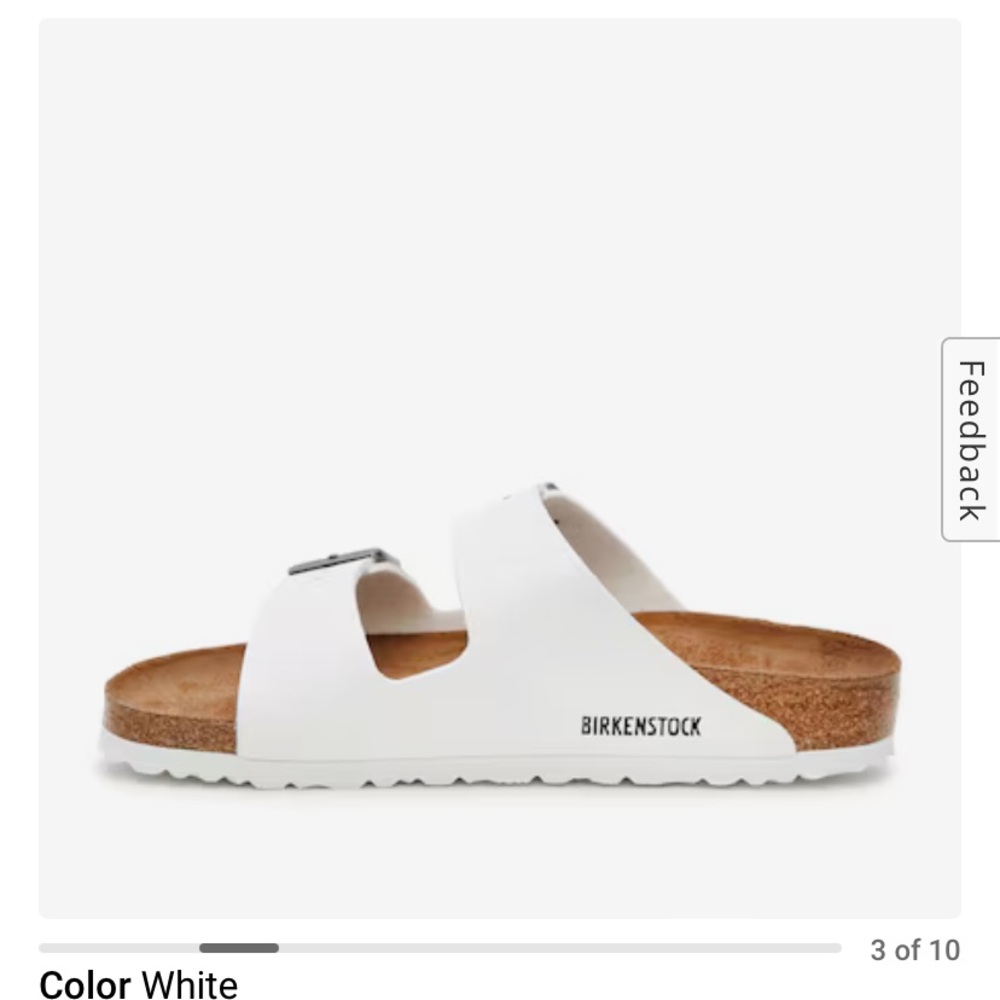 Womens Birkenstocks white